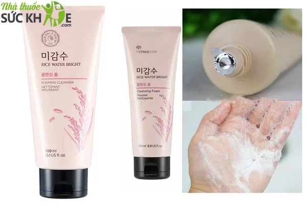 Sữa rửa mặt The Face Shop Rice Water Bright Cleansing Foam 