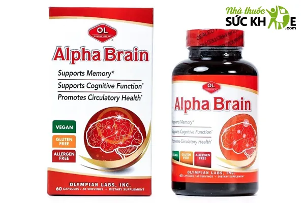 Viên uống bổ não cho học sinh Alpha Brain Olympian Labs 