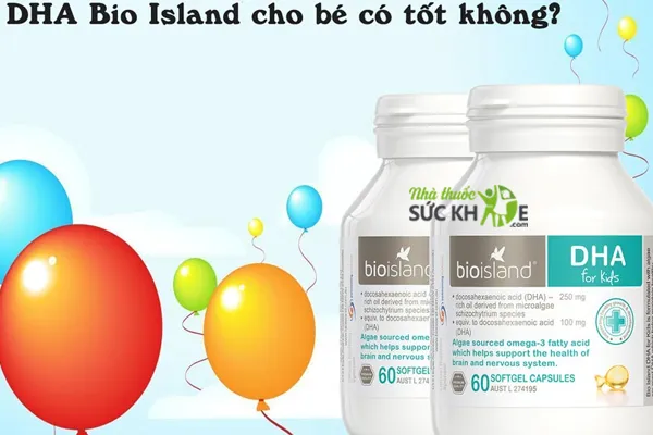 Thuốc bổ não cho trẻ em Bio Island DHA For Kids