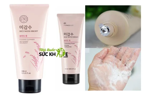 Sữa rửa mặt trắng da Hàn Quốc The Face Shop Rice Water Bright Cleansing Foam