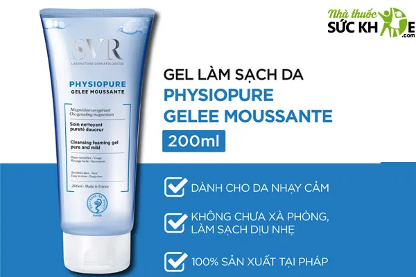 Sữa rửa mặt SVR Physiopure dành cho da nhạy cảm