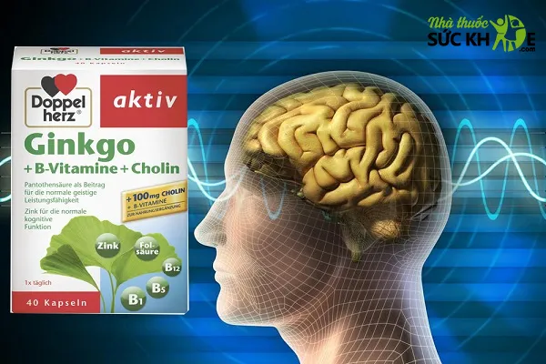 Viên uống bổ não Ginkgo Vitamin B + Choline Doppelherz Aktiv