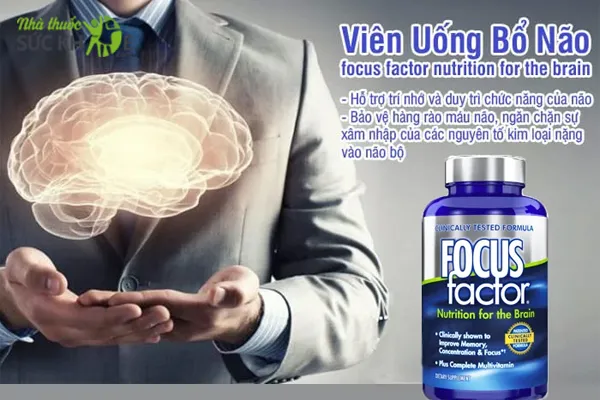 Thuốc bổ não cho học sinh ôn thi Focus Factor Nutrition For Brain