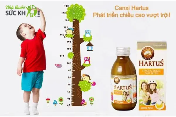 Canxi Hartus cho trẻ từ 4 tháng trở lên