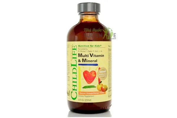  Vitamin cho bé 1 tuổi Multivitamin & Mineral Childlife