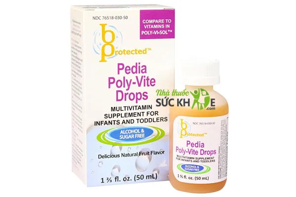 Vitamin cho bé dưới 1 tuổi Pedia Poly Vite Drops