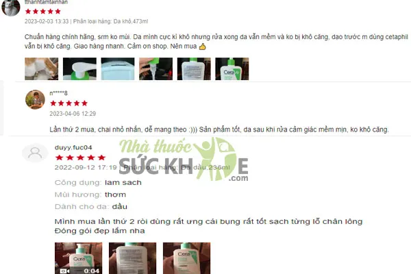 Review sữa rửa mặt Cerave Hydrating Facial Cleanser