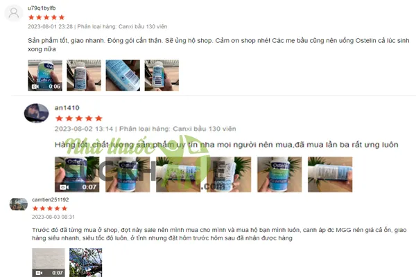 Review canxi cho bé Ostelin