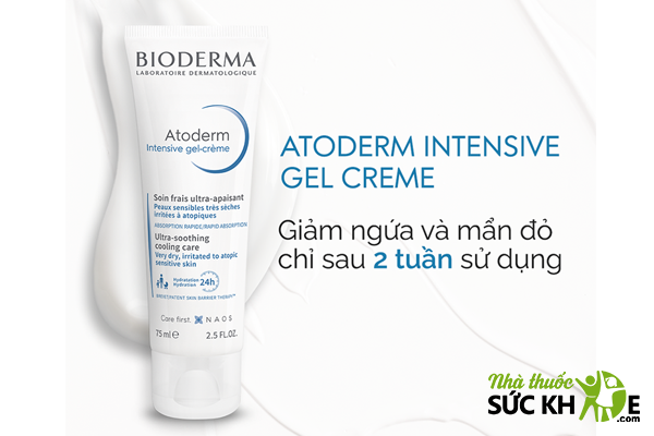 Kem dưỡng ẩm cho da hỗn hợp thiên khô Bioderma Atoderm Intensive Gel-Crème