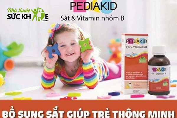 Thuốc sắt cho bé trên 1 tuổi Pediakid Fer+ Vitamines B