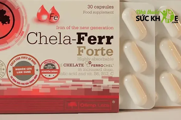 Viên bổ sung sắt Chela-Ferr Forte