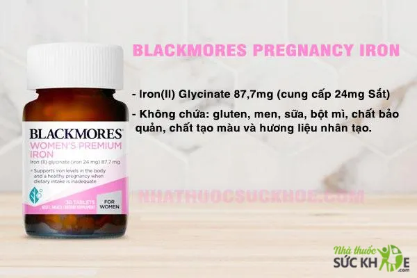 Blackmores Pregnancy Iron- Viên sắt cho bà bầu