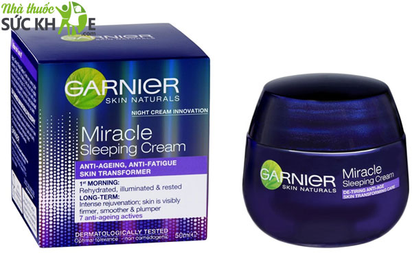 Kem dưỡng Garnier SkinActive Miracle Anti-Fatigue Sleeping Cream