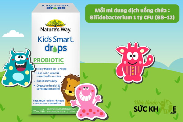Men vi sinh Nature’s Way Kids Smart Drops Probiotic