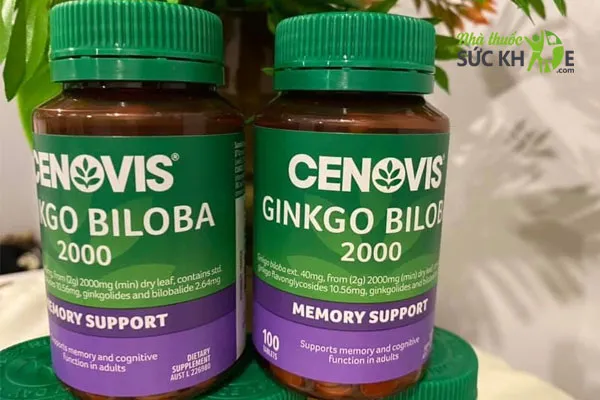 Thuốc bổ não Úc Ginkgo Biloba 2000 của Cenovis 
