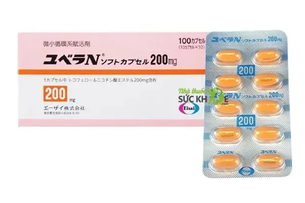 Vitamin E của Nhật Eisai Yuvela N 200mg