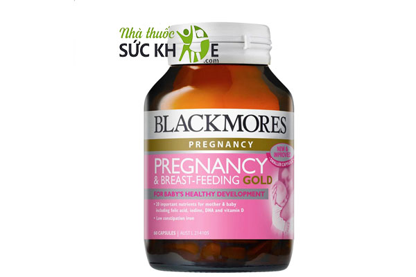  Vitamin bầu Blackmores Pregnancy Gold 180 viên của Úc, mẫu cũ 