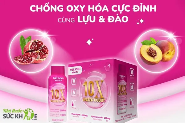 Nước uống Collagen Welson Beauty 10X Water Boost 