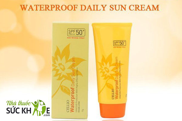 Kem chống nắng Cellio Waterproof Sun Cream SPF50 PA+++