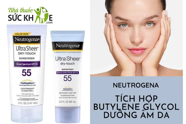 Kem chống nắng giá sinh viên Neutrogena Ultra Sheer Dry-Touch Sunscreen