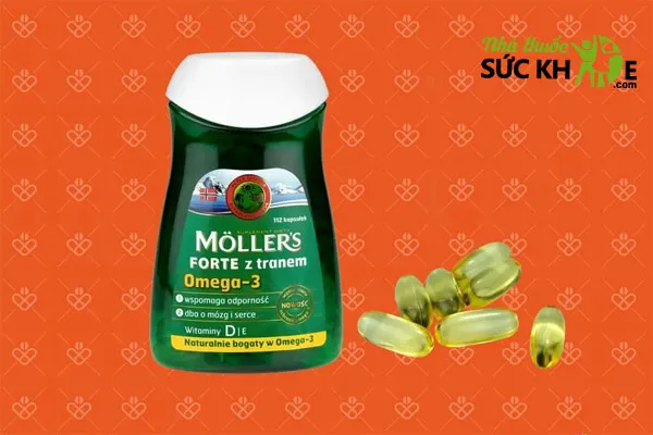 Uống Omega-3 Moller's Forte Z Tranem sau khi ăn