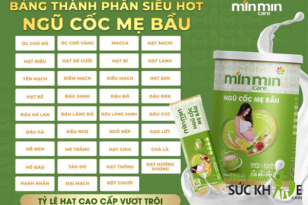 Ngũ cốc Min Min Care 35 loại hạt cho mẹ bầu