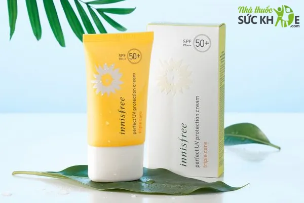 Kem chống nắng Innisfree mẫu mới Perfect UV Protection Essence Water Base