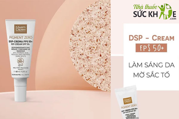 Kem chống nắng Martiderm DSP-Cream Pigment Zero SPF 50+