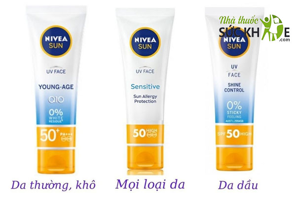 Kem chống nắng Nivea Sun Sensitive Protect SPF50 High bản Úc