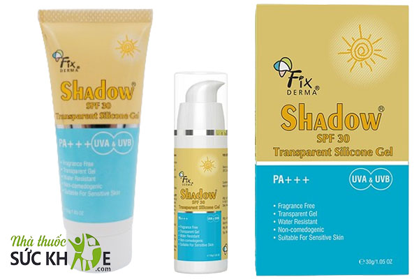 Kem chống nắng Fixderma cho da mụn Sunscreen Transparent Silicone Gel SPF30