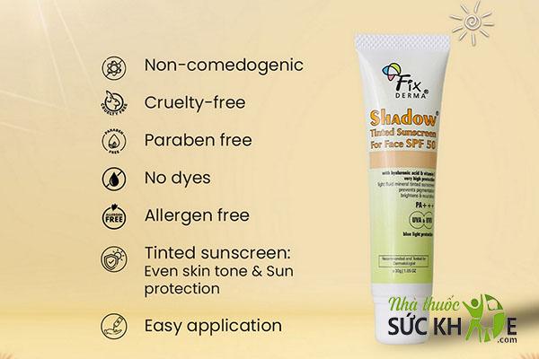 Kem chống nắng Fixderma Tinted Sunscreen For Face
