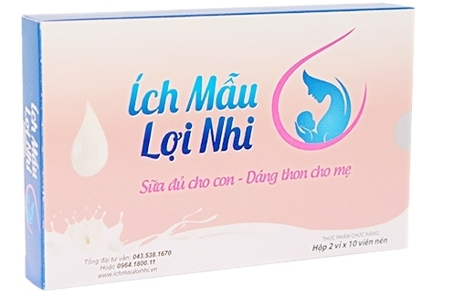 Ích Mẫu Lợi Nhi - Viên uống tăng chất lượng và số lượng sữa mẹ