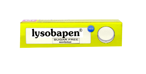 Viên ngậm Lysobapen Sugar Free giúp giữ ấm họng, giảm ho