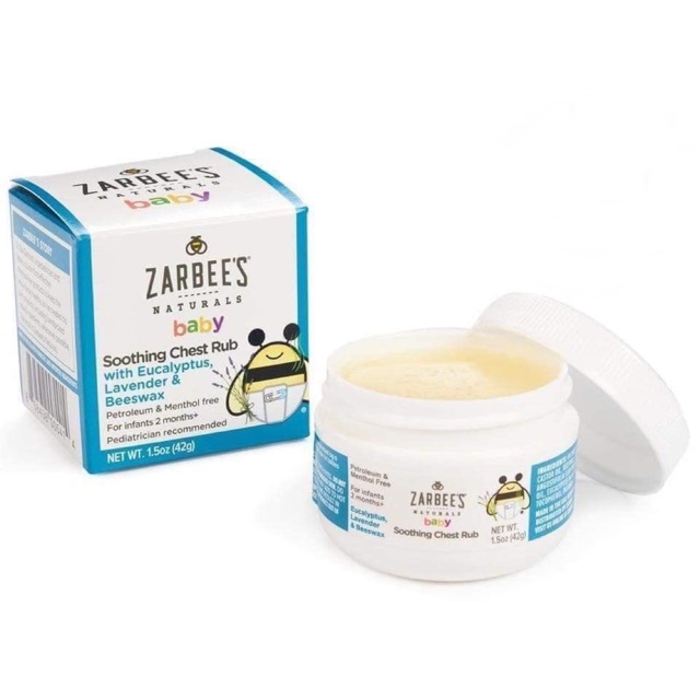 Dầu Boi ấm Ngực Zarbee S Naturals Baby Của Mỹ Uy Tin Gia Rẻ